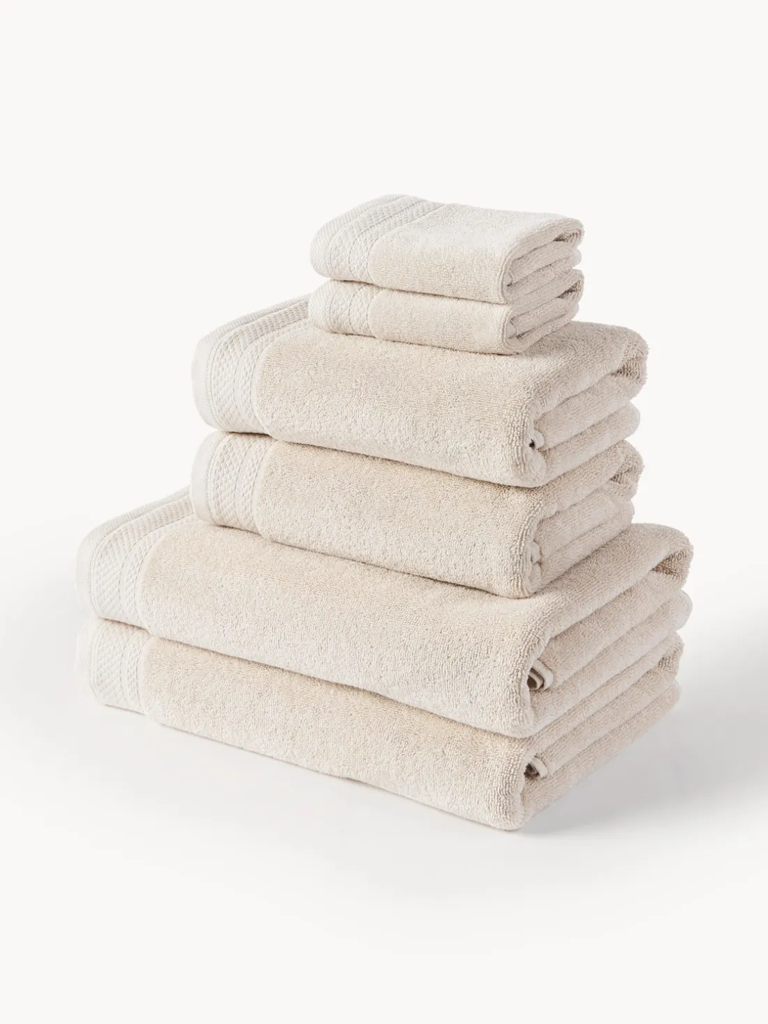 Set de toallas de algodón ecológico Premium, tamaños diferentes