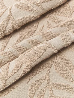 Set de toallas de algodón con relieves Leaf, tamaños diferentes