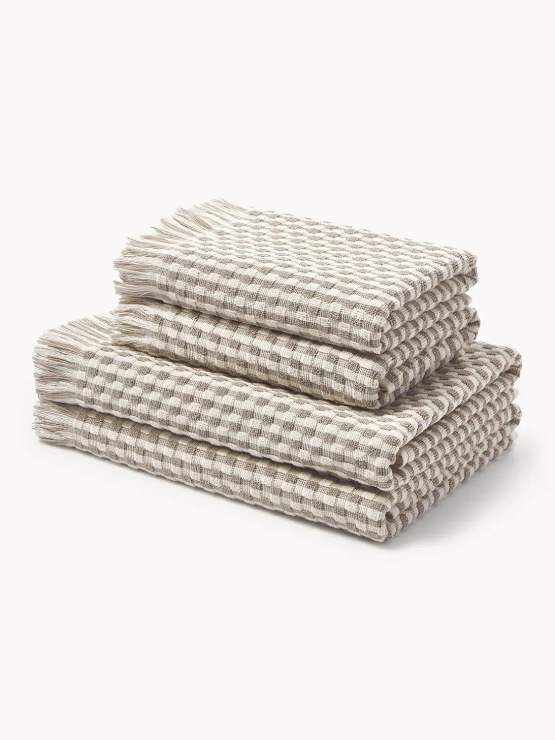 Set de toallas texturizadas Juniper, tamaños diferentes