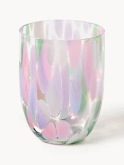 Set de vasos soplados Big Confetti, 6 uds.