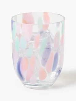 Set de vasos soplados Big Confetti, 6 uds.