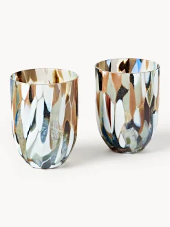 Set de vasos soplados Big Confetti, 6 uds.