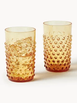 Set de vasos soplaos Hobnail, 6 uds.