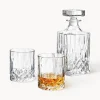 Set de whisky con relieve de cristal George, 3 pzas.
