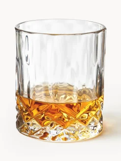 Set de whisky con relieve de cristal George, 3 pzas.