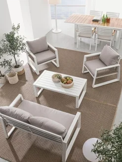 Set lounge de exterior Captiva, 4 pzas.