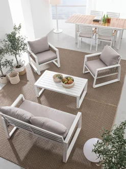 Set lounge de exterior Captiva, 4 pzas.