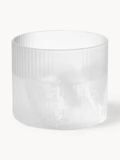 Set pequeño de jarra de agua soplada con vaso Ripple, 2 pzas.