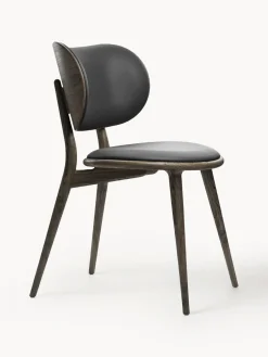 Silla artesanal de cuero y madera Rock