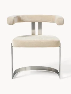 Silla cantilever tapizada Gianni