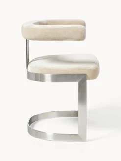 Silla cantilever tapizada Gianni