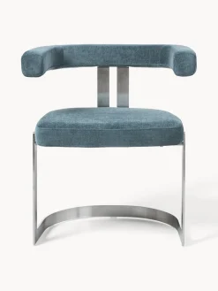 Silla cantilever tapizada Gianni