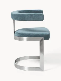 Silla cantilever tapizada Gianni