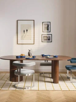 Silla cantilever tapizada Gianni