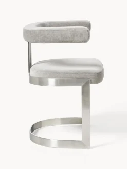 Silla cantilever tapizada Gianni
