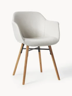 Silla con asiento estrecho y reposabrazos Fiji