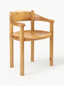 Silla con reposabrazos con madera de pino Daumiller