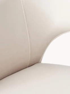 Silla con reposabrazos de terciopelo Rachel