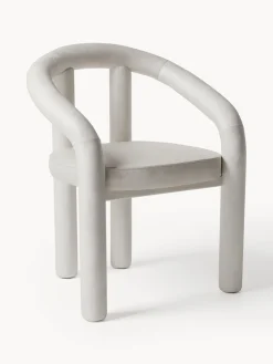 Silla con reposabrazos de terciopelo Calan