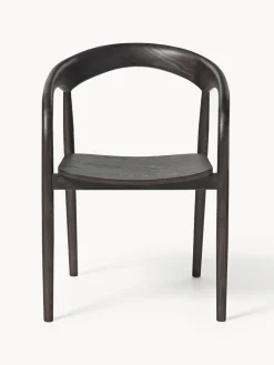 Silla con reposabrazos de madera de fresno Camille