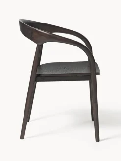 Silla con reposabrazos de madera de fresno Camille