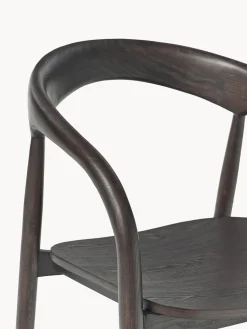 Silla con reposabrazos de madera de fresno Camille