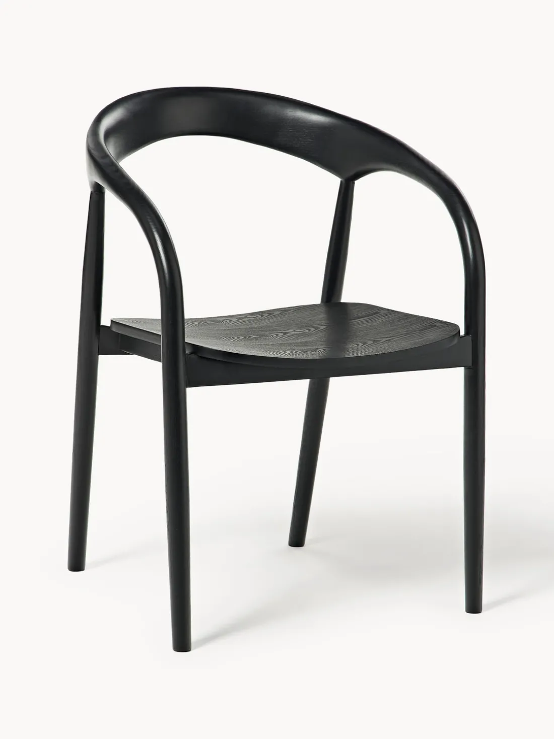 Silla con reposabrazos de madera de fresno Camille