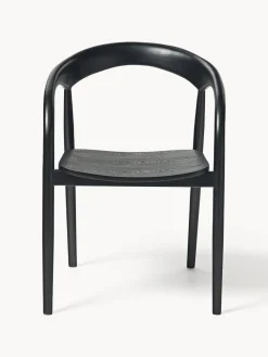 Silla con reposabrazos de madera de fresno Camille