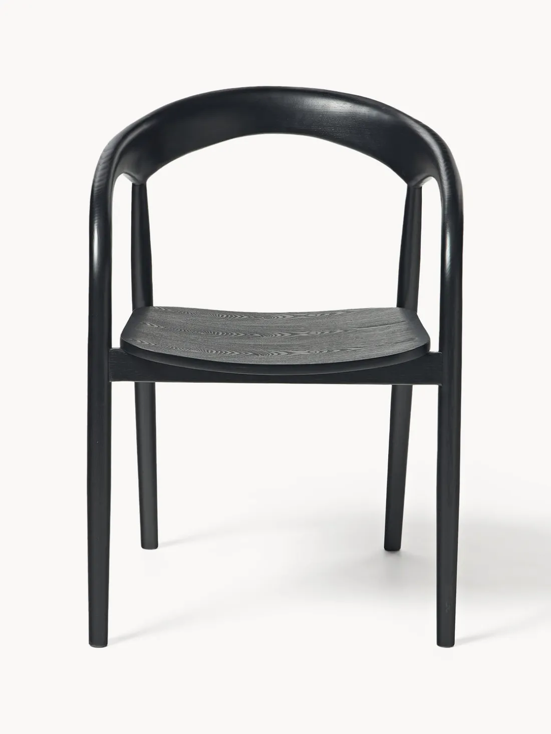 Silla con reposabrazos de madera de fresno Camille