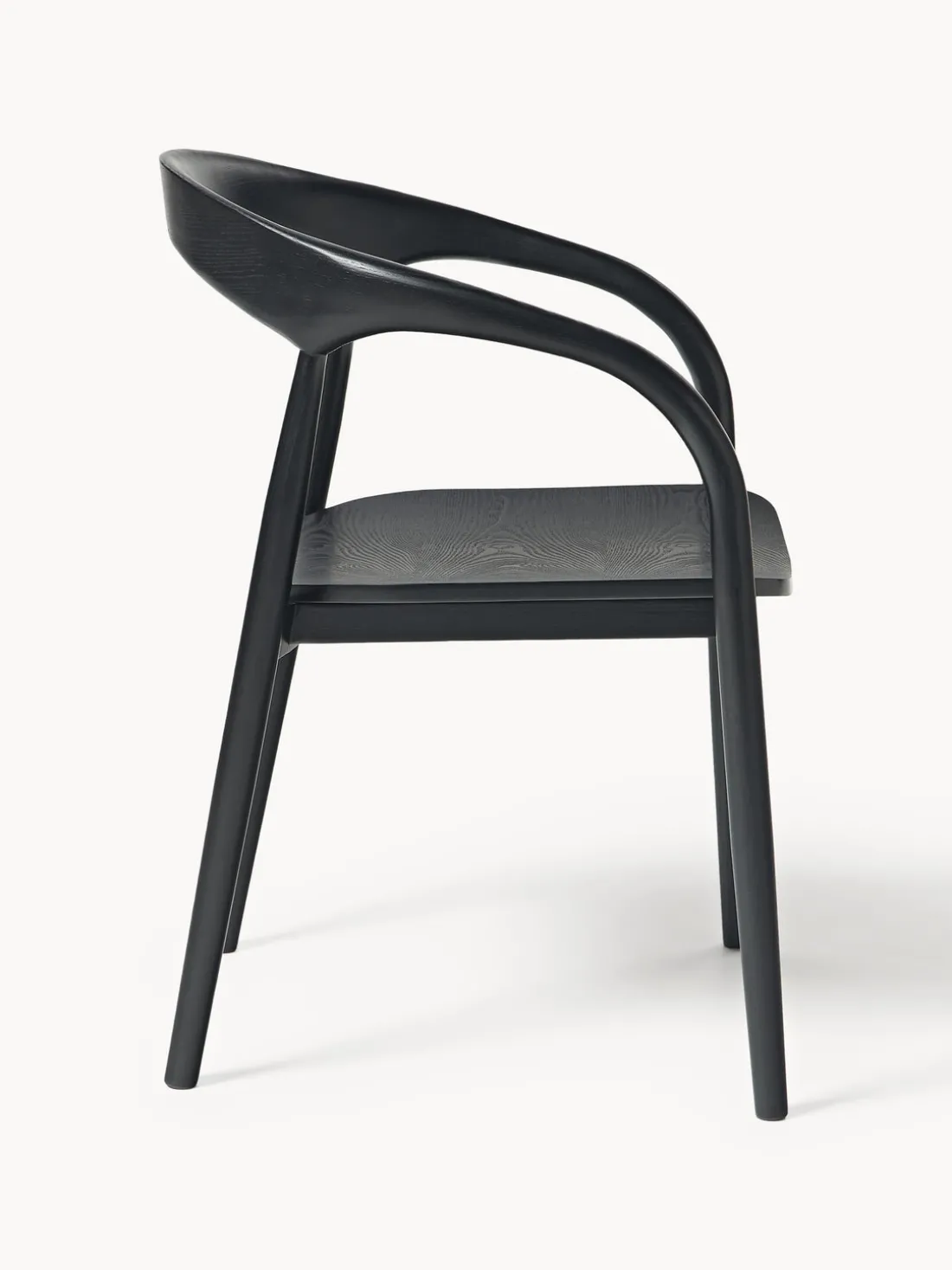 Silla con reposabrazos de madera de fresno Camille