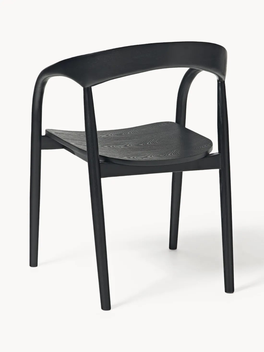 Silla con reposabrazos de madera de fresno Camille