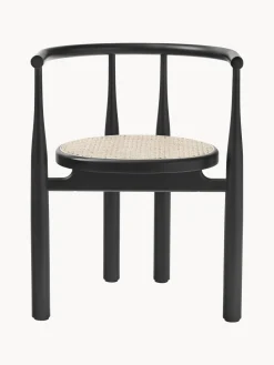 Silla con reposabrazos de madera de haya Bukowski