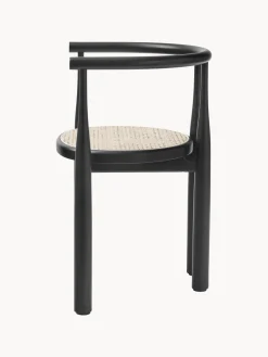 Silla con reposabrazos de madera de haya Bukowski