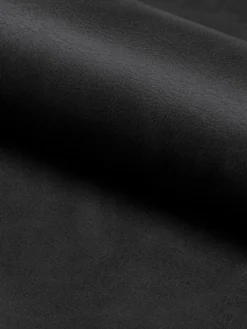 Silla con reposabrazos giratoria de cuero sintético Naya