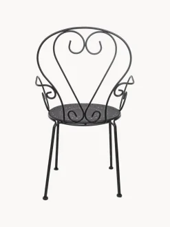 Silla con reposabrazos para exterior apilable Etienne