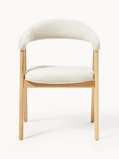 Silla con reposabrazos tapizada Nik