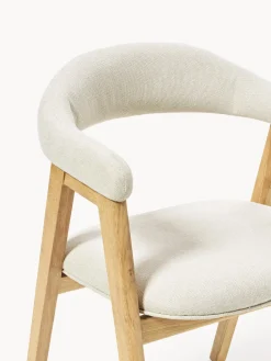 Silla con reposabrazos tapizada Nik