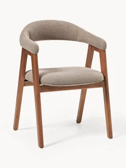 Silla con reposabrazos tapizada Nik