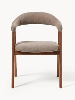 Silla con reposabrazos tapizada Nik