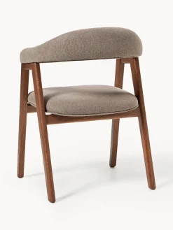 Silla con reposabrazos tapizada Nik