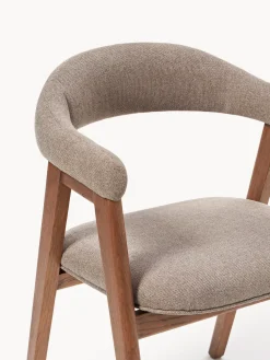 Silla con reposabrazos tapizada Nik