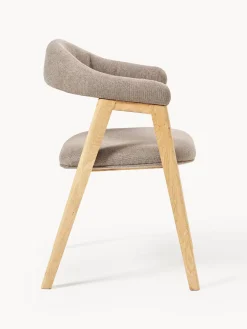 Silla con reposabrazos tapizada Nik