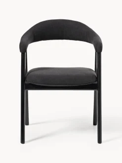 Silla con reposabrazos tapizada Nik