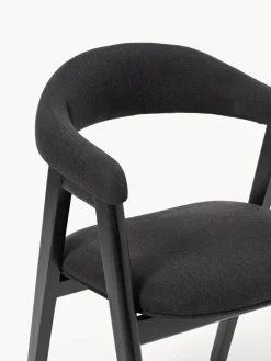 Silla con reposabrazos tapizada Nik