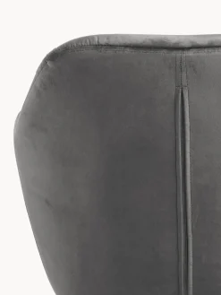 Silla con repozabrazos de terciopelo Lola