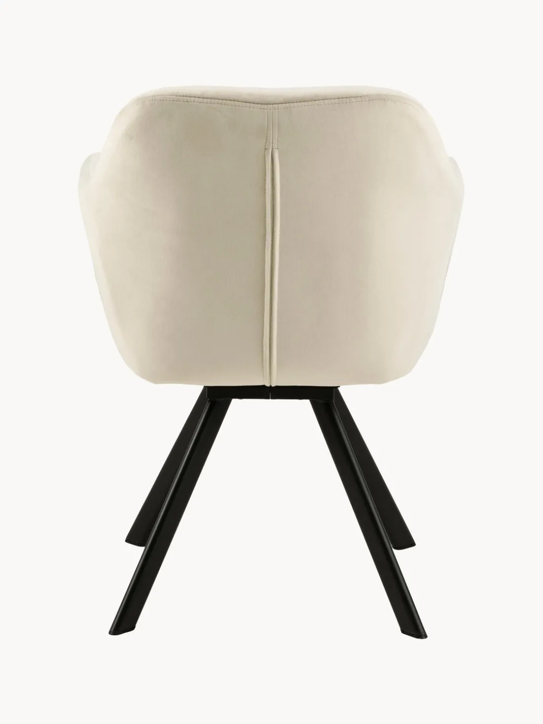 Silla con repozabrazos de terciopelo Lola