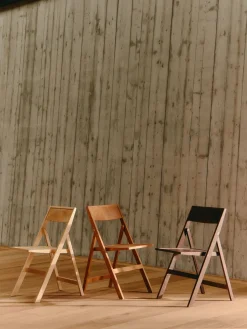 Silla de comedor plegable de madera de abedul Flat