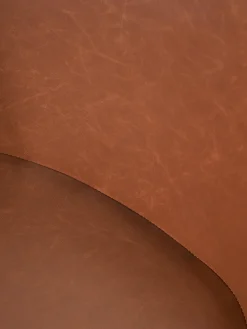 Silla de escritorio con asiento estrecho de cuero sintético Fiji