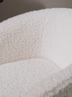 Silla de escritorio de borreguillo Emmie, altura regulable