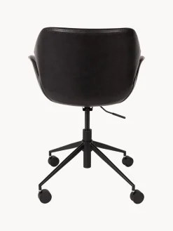 Silla de escritorio de cuero sintético Nikki, altura regulable